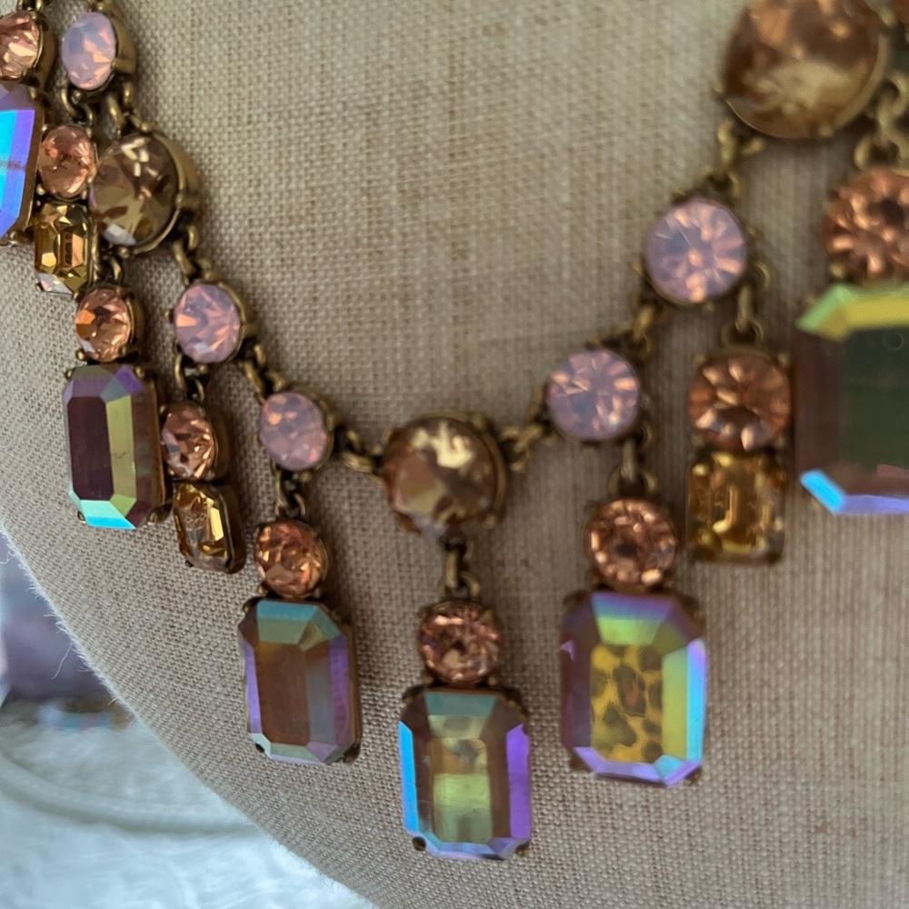 Chandelier style J.Crew vintage necklace.